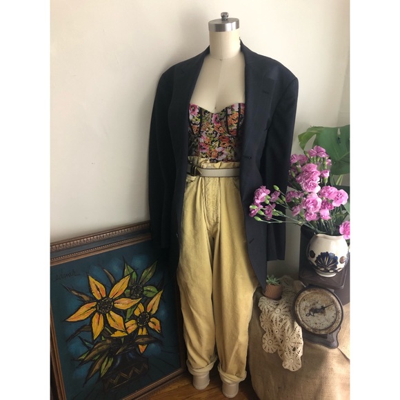 Vintage-Brooks Brothers-Striped-Oversized Blazer - Picture 5 of 8